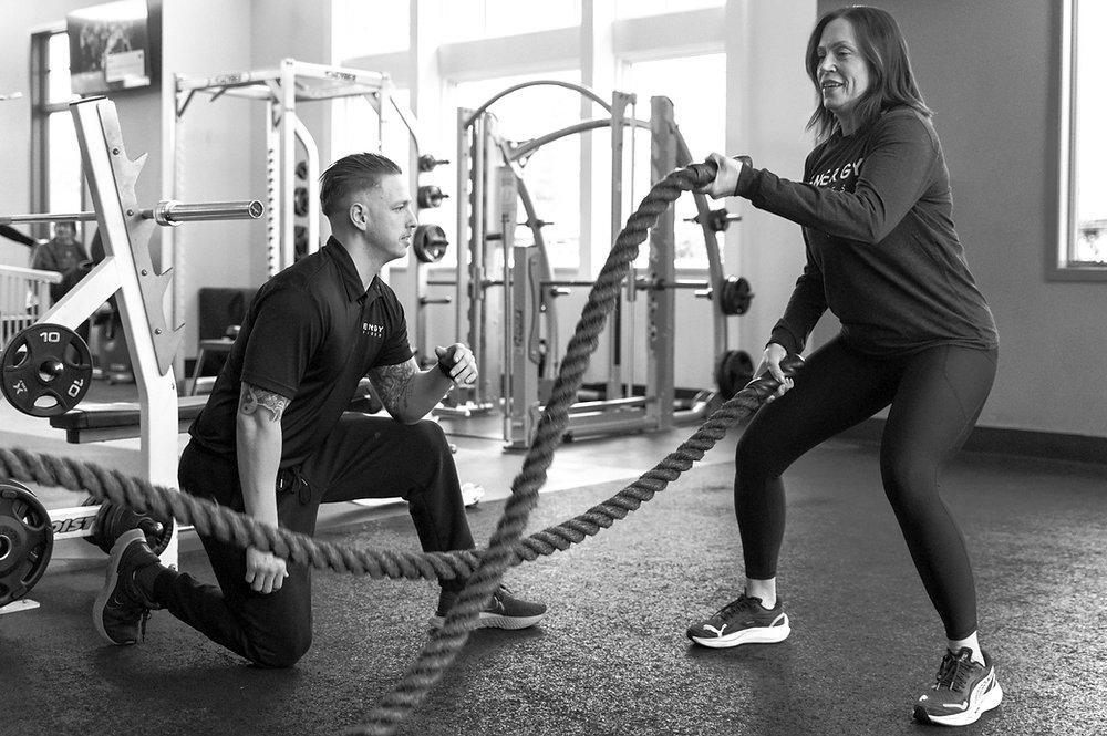 Coaching sportif avec battle ropes et accompagnement individualisé à Aix-en-Provence