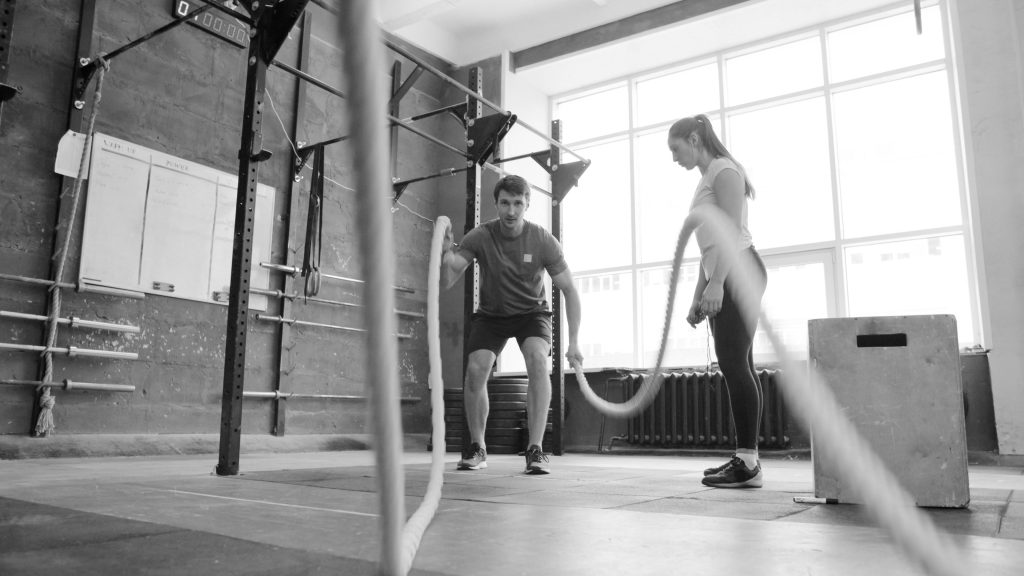 Cours de Cross-training avec battle ropes à Aix-en-Provence chez Move by IMPACT.